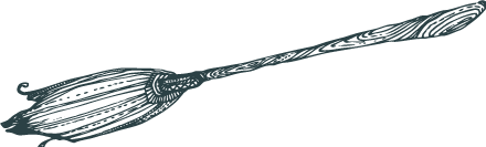 doodle of a witches' broom